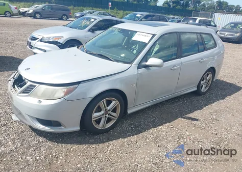 2008 Saab 9-3 Aero из США, поврежденный, VIN YS3FH52R381151764